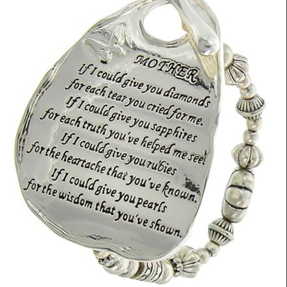 Jewelry - 🆕🌸 SILVER STRETCH MOTHER BRACELET